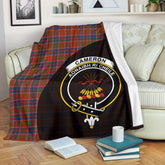 Clan Cameron of Lochiel Ancient Tartan Crest Blanket Wave Style MY18 Clan Cameron Tartan Today
